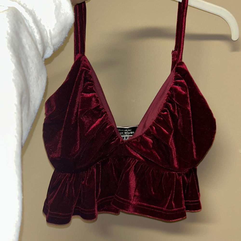 From “I just have to have it” blue blush velvet top